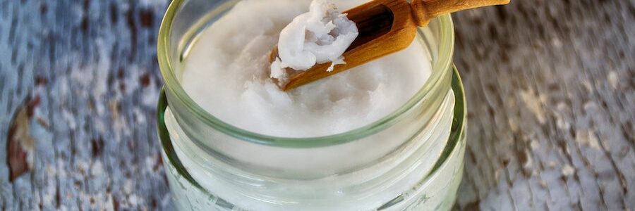 Jar of coconut oil - coconut oil skin benefits