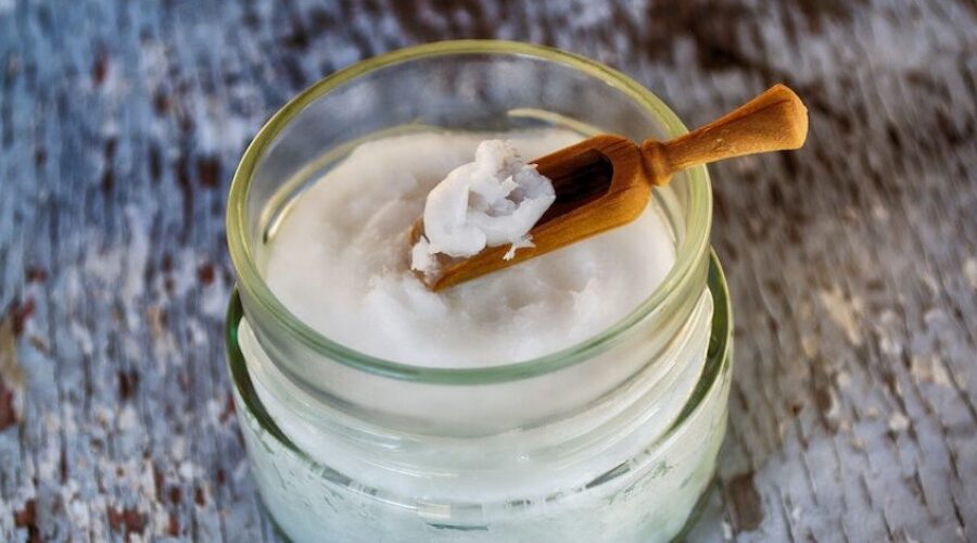 Jar of coconut oil - coconut oil skin benefits